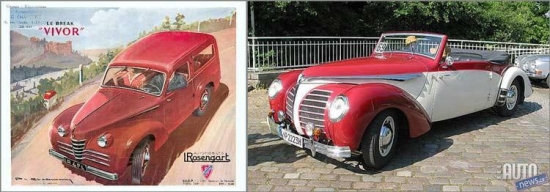 Rosengart LR 539 cabrio. 1939.gads.
