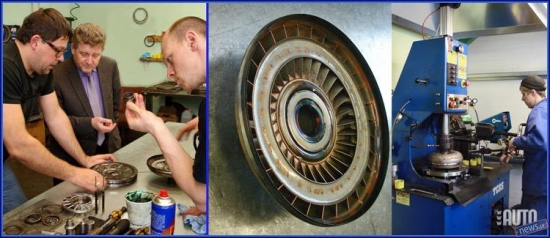 "RECRO"hidrotransformatoru remonta iecirknis ar visām tam nepieciešamajām ierīcēm. 