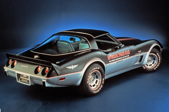 Corvette kā drošības auto no 1968.gada Indy 500 sacensībām