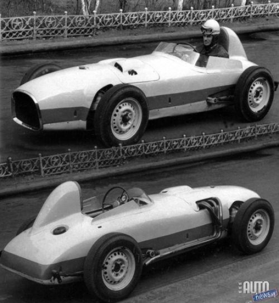 "Москвич-Г3". 1960. Modelim G3 Gladiļins sekoja Enco Ferrāri dogmām un 1,4 litru 52 kW jaudas dzinēju novietoja ierastajā vietā – priekšā. Smalko spēka agregātu konstruēšana tika atzīta par nevajadzīgu vai bezjēdzīgu.