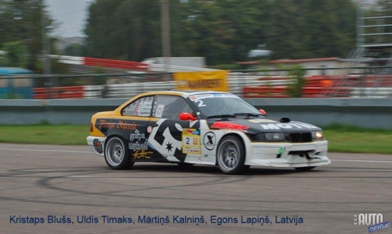 3.Kristaps Blušs, Uldis Timaks, Mārtiņš Kalniņš, Egons Lapiņš, Latvija, BMW 320, + 11 apļi.