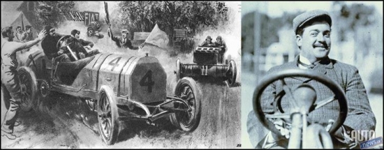 Vinčenco Lanča uzvarēja savās pirmajās autosacīkstēs Paduja–Venēcija–Trevīzo–Paduja. 1906. gadā Lanča pameta “Fiatu” un kopā ar kādu Klaudio Fogolinu nodibināja pats savu autofirmu „Societa Lancia & Co”. Pēc diviem gadiem Turīnā sākās „Lancia” mašīnu sērijveida ražošana.
