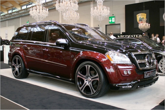Carlsson CK55 Rascasse uz Mercedes GL bāzes. Jauda no 388 uz 456 ZS, aerodinamiskā aprīkojuma pakete un 22 collu riteņi.
