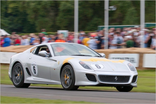 Sudrabots Ferrari 599 GTO