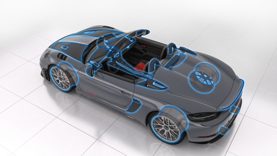 “Porsche 718 Spyder RS” ar GT3 "sirdi”