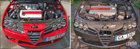Alfa Romeo 159 SW 3.2 4X4 – ar benzīna dzinēju.
Alfa Romeo 159 SW 2.4 JTD – ar dīzeļa dzinēju.
