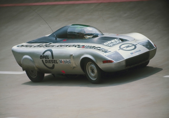 Opel dīzeļa rekordauto uz Opel GT bāzes, 1972.gads