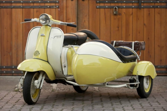 1958.gada Lambretta TV 175 ar blakusvāģi – 8 000 – 14 000 eiro