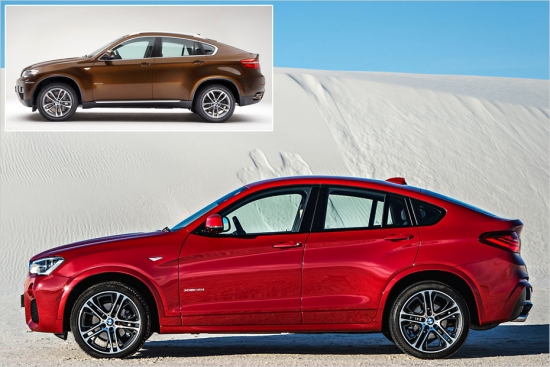 X4 un X6 (augšā)