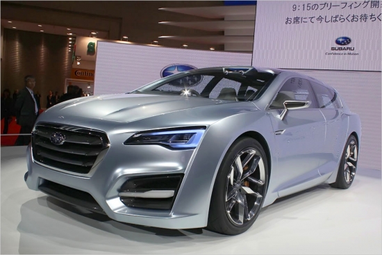 Brutāli veidotais Subaru Advanced Tourer Concept ir 4,58 m garš, 1,84 m plats un 1,43 m augsts universāls ar 1,6 litru turbo boksermotoru, kas apvieno komfortu, funkcionalitāti un kvalitāti.