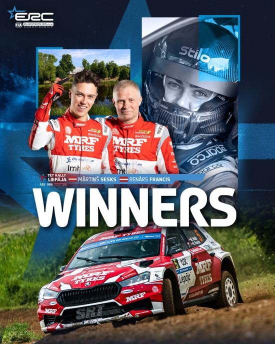 Rally Liepāja- uzvarētāji Mārtiņš Sesks / Renārs Francis