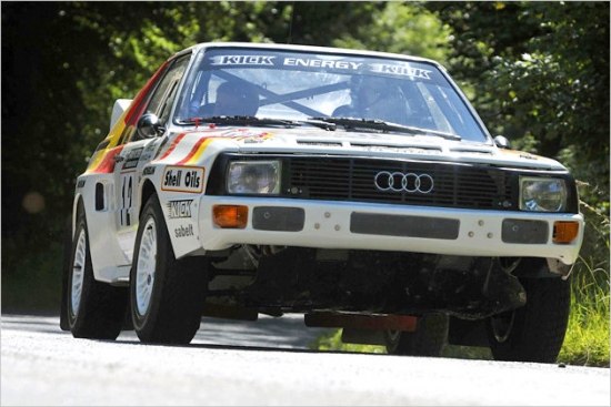 Rallija leģenda – viens no pirmajiem Audi quattro.