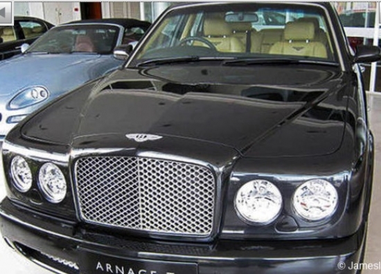 Bentley Arnage (2007) – odometra rādījums „0,” cena – 195 500 eiro.