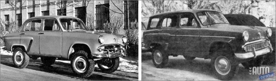 Pilnpiedziņas "Москвич" 410 un 411. 1960.gadā šos automobiļus noņem no ražošanas. Par iemeslu tam ir "Mосквич 407", kura ražošani eksportam ir nepieciešama ražošanas jauda.